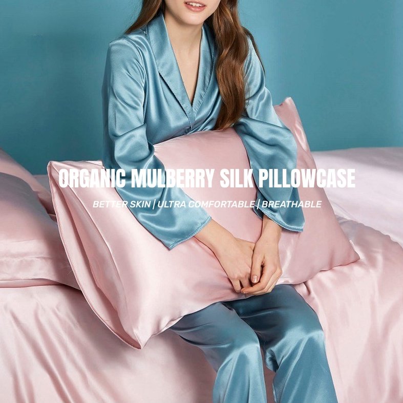 Harmona Organic Mulberry Silk Pillowcase for Better Skin & Hair- 30
